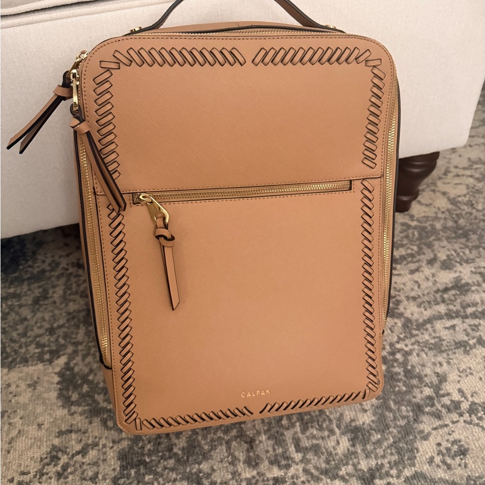 Calpak Women's Vegan Leather Laptop Backpack - Picture 3 of 10